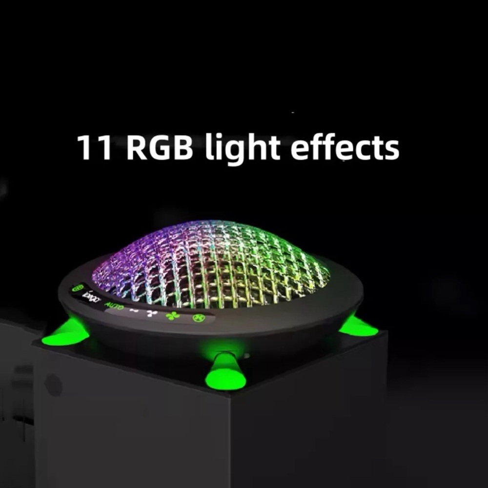 New UFO Cooling Fan for Xbox Series X Auto Mode System Led Lights Outer space - Picture 2 of 6